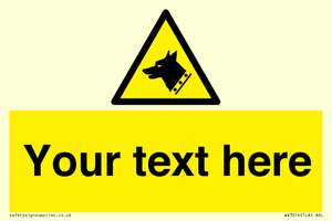 Custom Warning: Guard dog